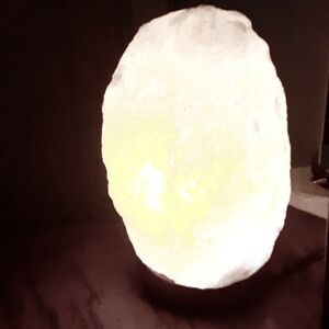 Awesome white salt lamp.